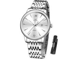 Lurelia Relógio Masculino, Movimento De Quartzo, Data/calendário, 10mm, 22 Mm, 8 Polegadas, Aço Inoxidável, Vidro Mineral, Resistente À Água 30m