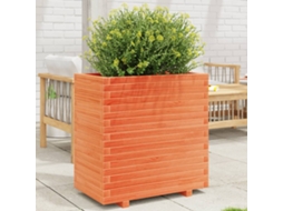 Vidaxl Vaso/floreira De Jardim 70x40x72,5 Cm Pinho Maciço Castanho Mel