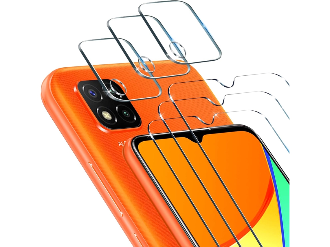Capa Protetor Câmera Nfc Instalação Sem Para Xiaomi Redmi 10a/9c/9c Nfc Hongwe. Vidro Temperado Anti-riscos