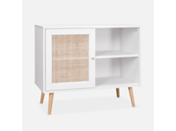 Aparador SWEEEK (80 x 39 x 65 - Painéis Laminados - Branco)