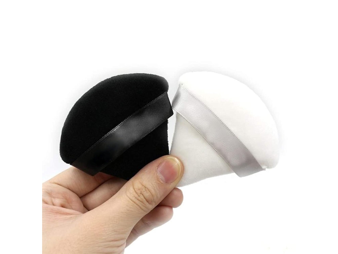 Triângulo Cosmético Pumpa Pó Solta, Ferramenta De Maquiagem Macia Para Corpo De Rosto, Esponja De Fundação Reutilizável Lavável Com Cinta, Adaptável P