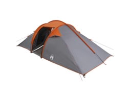 Conjunto 1 Tenda Túnel Vidaxl Cinzento Tafetá (510 X 240 X 156 Cm)