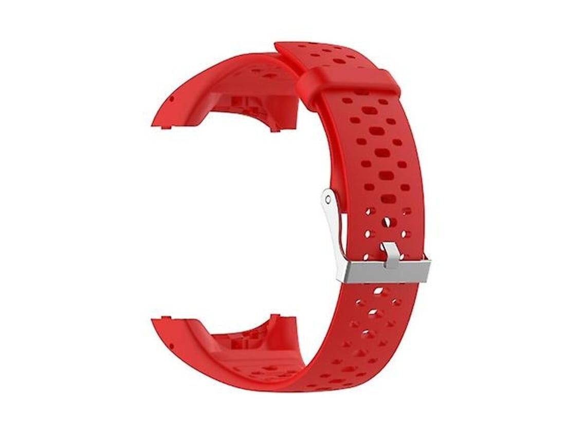 Pulseira De Relógio Lurelia Esportiva Em Silicone Polar M400 / M430 Vermelha