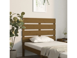 Vidaxl Cabeceira De Cama 75x3x80 Cm Pinho Maciço Castanho Mel