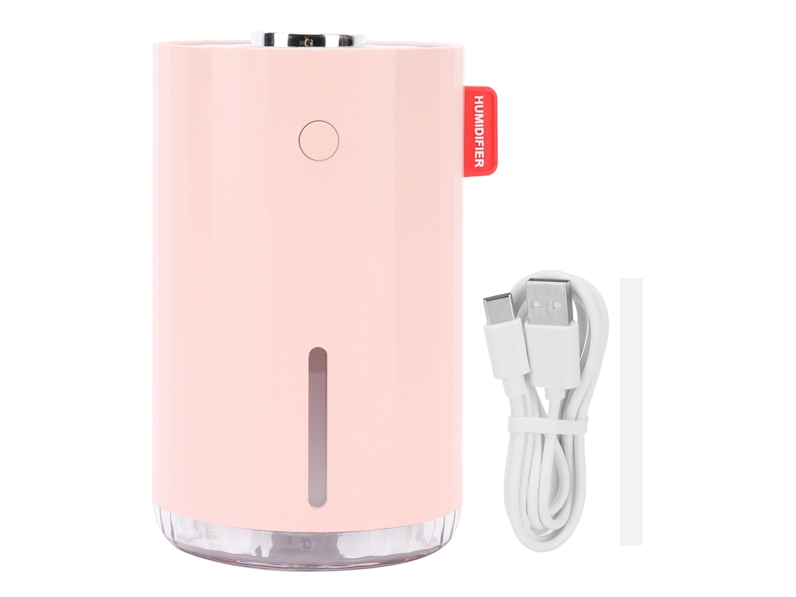 Umidificador de Carro S/MARCA Rosa, Conexão USB, Silencioso, Atomizador, Casa, Escritório