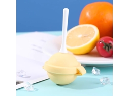 Formas De Silicone Para Picolés Formato De Chupa-chupa, Ideais Para Crianças E Festas De Verão. Reutilizáveis Amarelo Hexinyigjly
