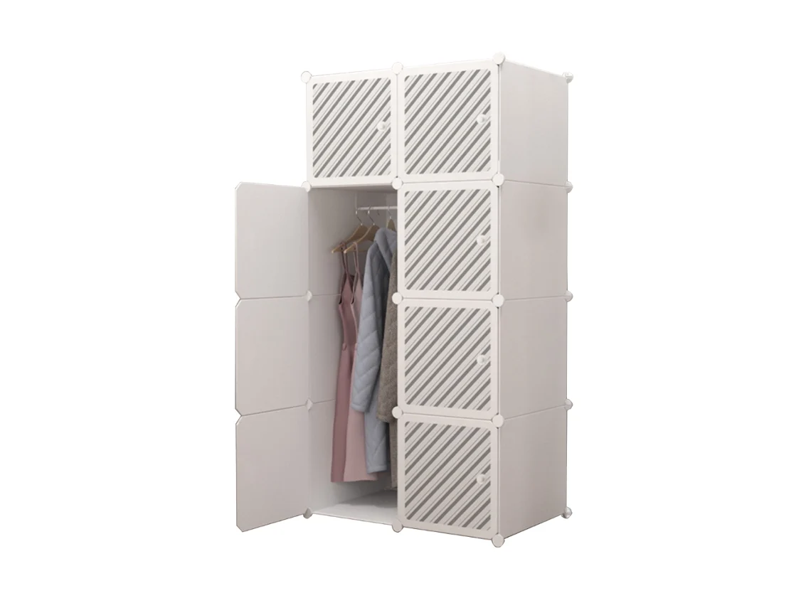 Armario Modular. Estantería 8 Módulos. Organizador Modular