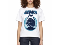Rockinstone Jaws Movie Jawhol White Adult T-shirt Size:s