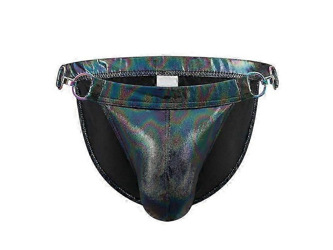 2026 bermudas de Banho Masculino Sexy Brilhante Couro Pu com Fivela Cinto Praia Surf Nadar