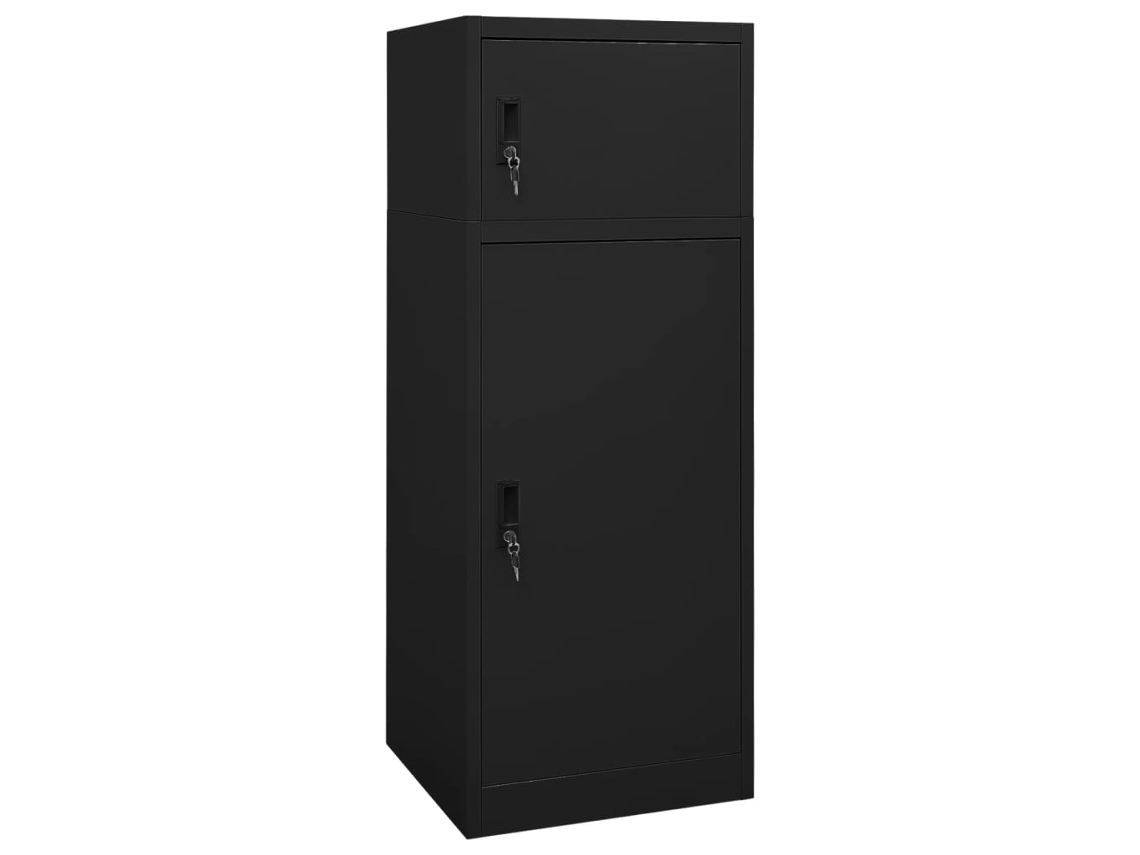 Vidaxl Armário Para Selas 53x53x140 Cm Aço Preto