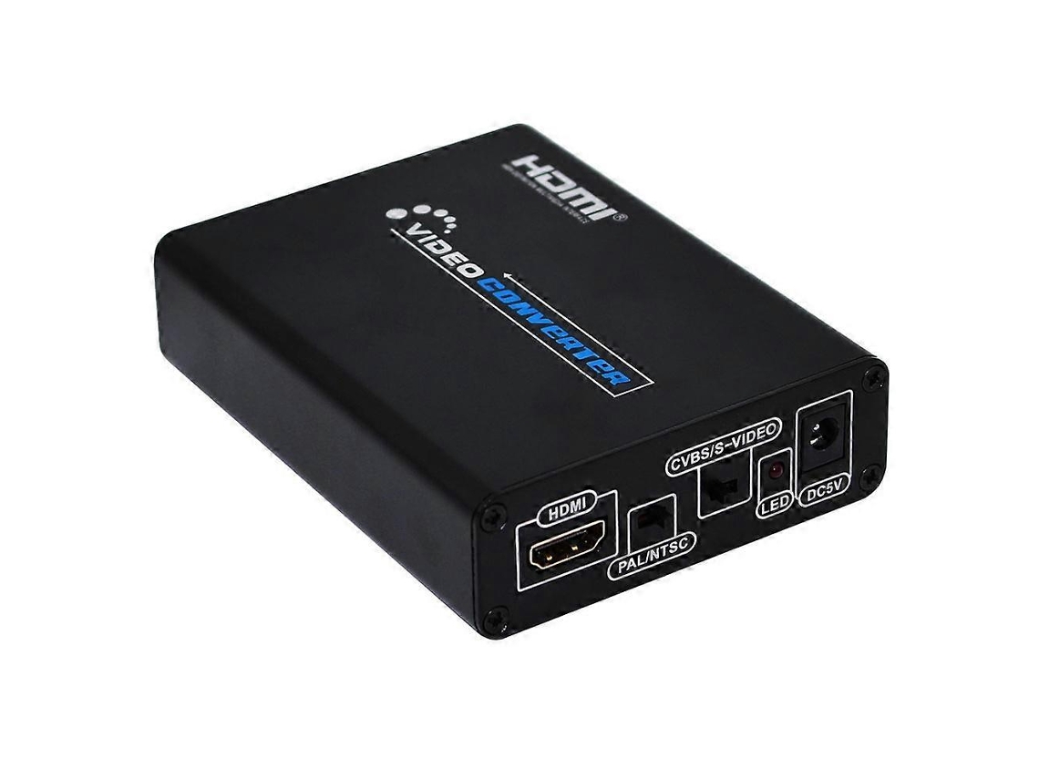 Adaptador Conversor De Vídeo Hdmi Para Composto/av S Video Rca Cvbs/l/r, Plugue Europeu. Aquaforge