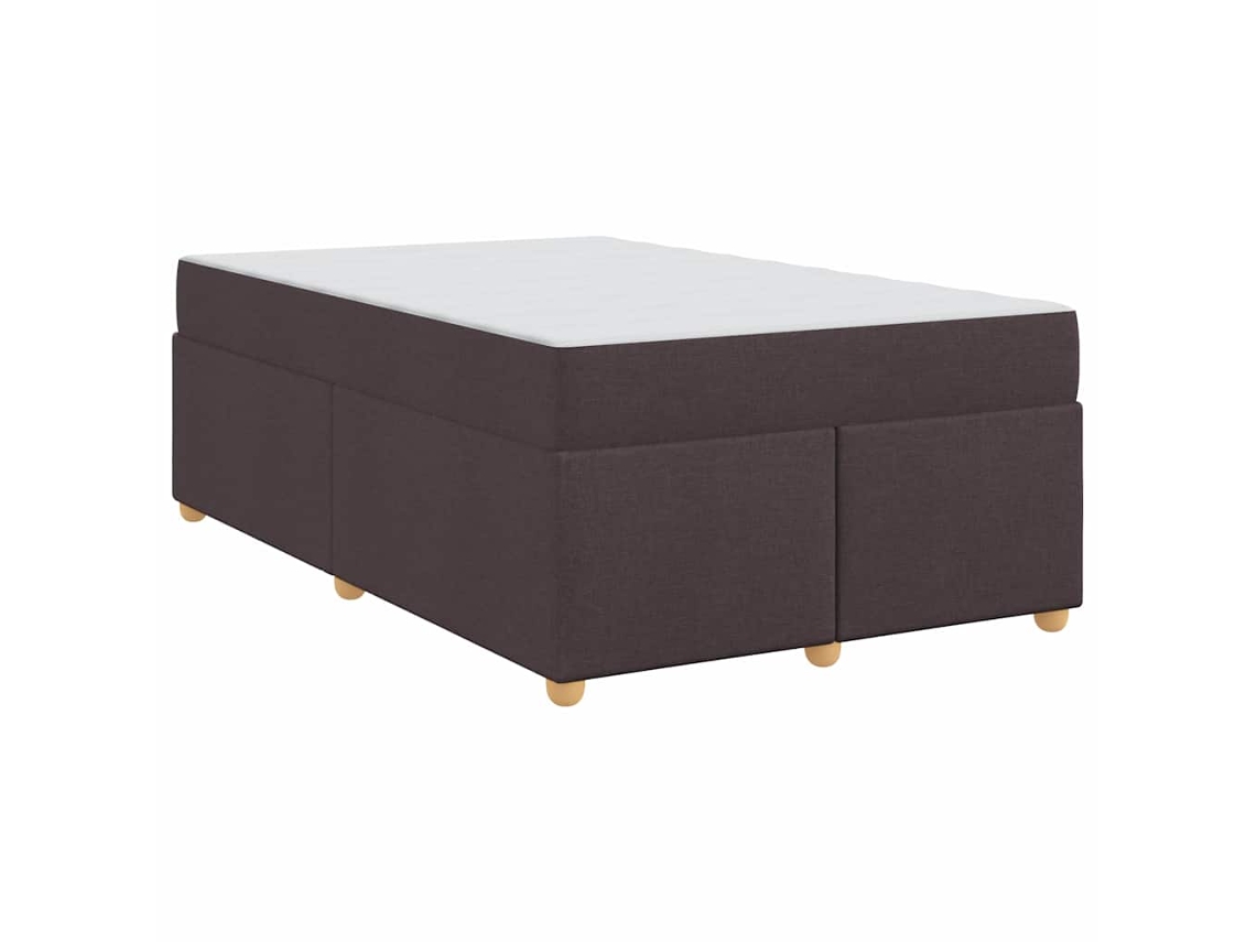 Conjunto 1 Cama Moderna Vidaxl Castanho Tecido (120 X 200 Cm)