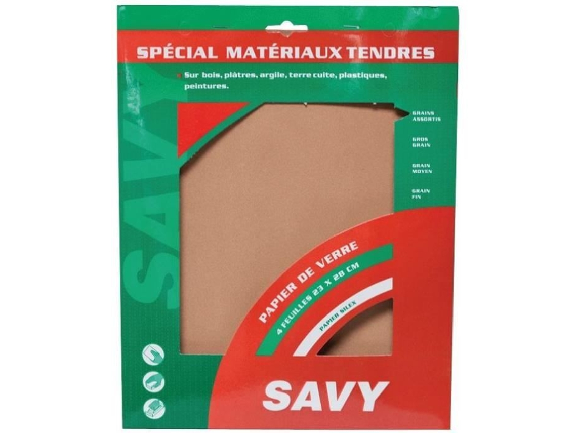 Lixa De Grãos Variados 4 Folhas A Savy
