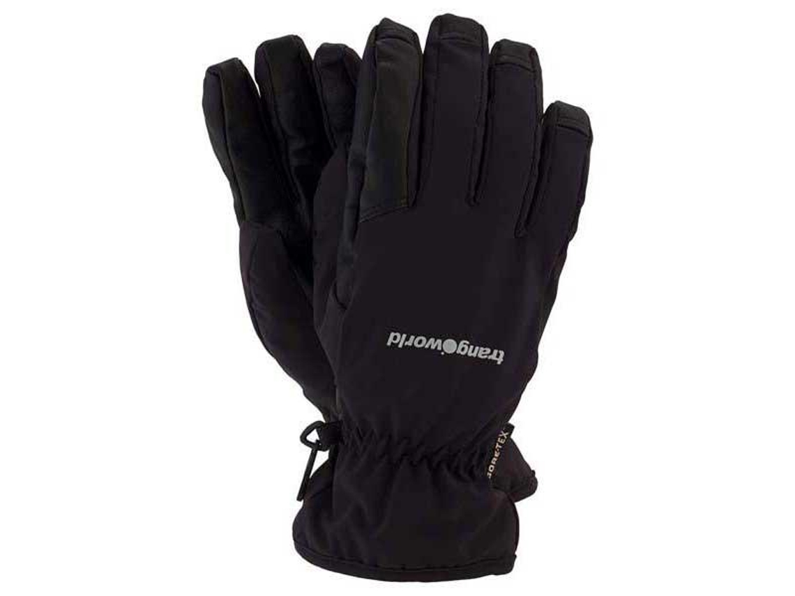 Luvas para Homem TRANGOWORLD Combi Goretex Preto para Montanha (S)