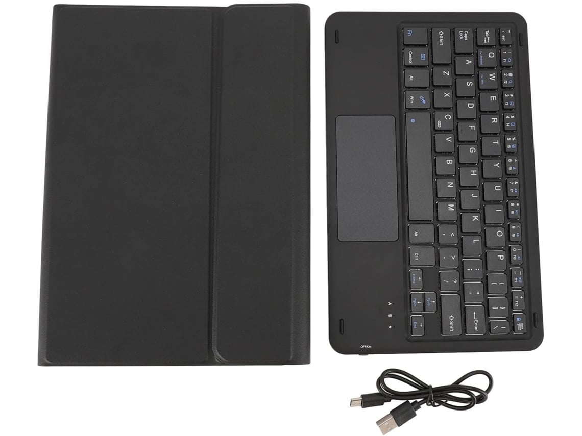 Capa para Tablet com Touchpad, Ângulo de Visão Ajustável, Proteção, Teclado e Cabo Ideal. SFUSHOS