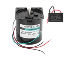 Motor Síncrono Ac De Ímã Permanente De Baixa Velocidade 60w 80rpm Ac110v Para Micro Máquinas