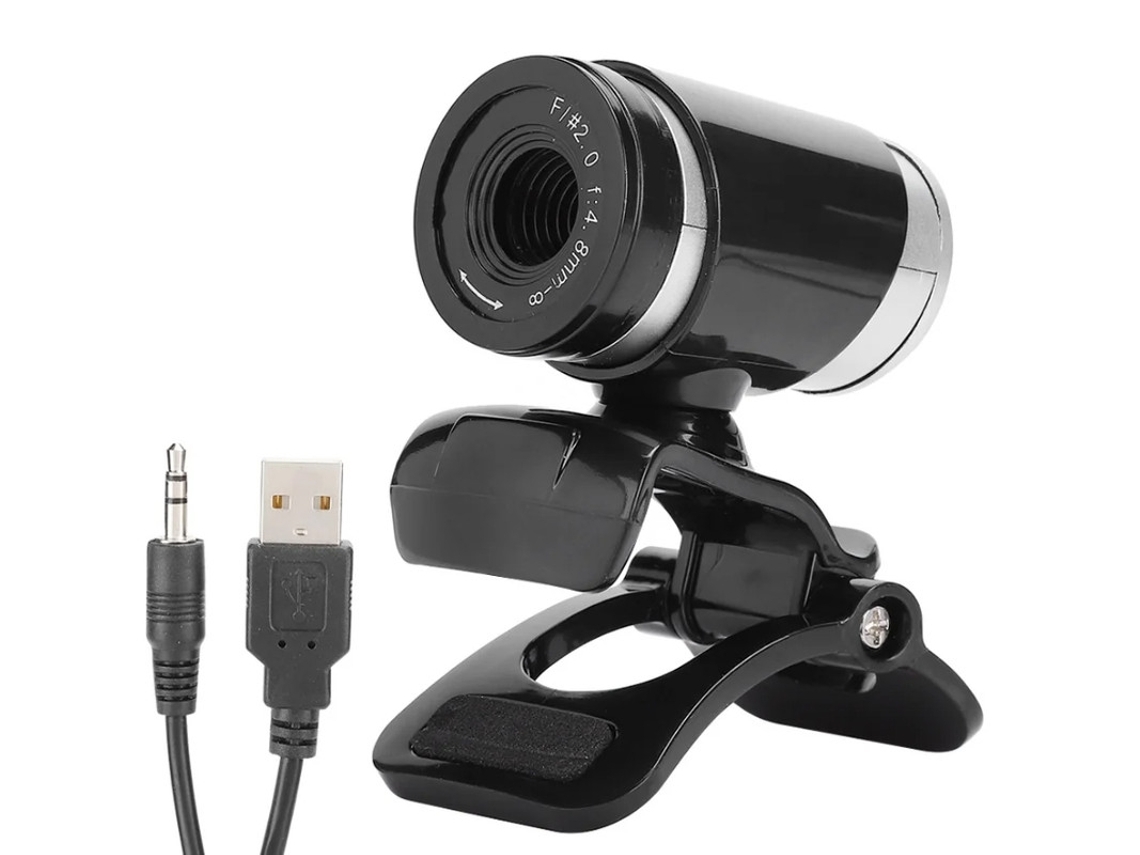 Câmera De Computador Sxt240228 12zzy 480p Com Microfone Integrado, Ângulo Ajustável, Sem Driver, Preta