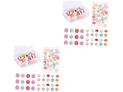 Tachinhas Série 2 Em Formato De Flor Para Quadros Avisos, Decorativas