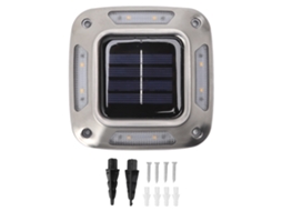 Lâmpada Solar de Chão com 8 LEDs Luz Quente IP65 para Jardim e Pátio | S/MARCA