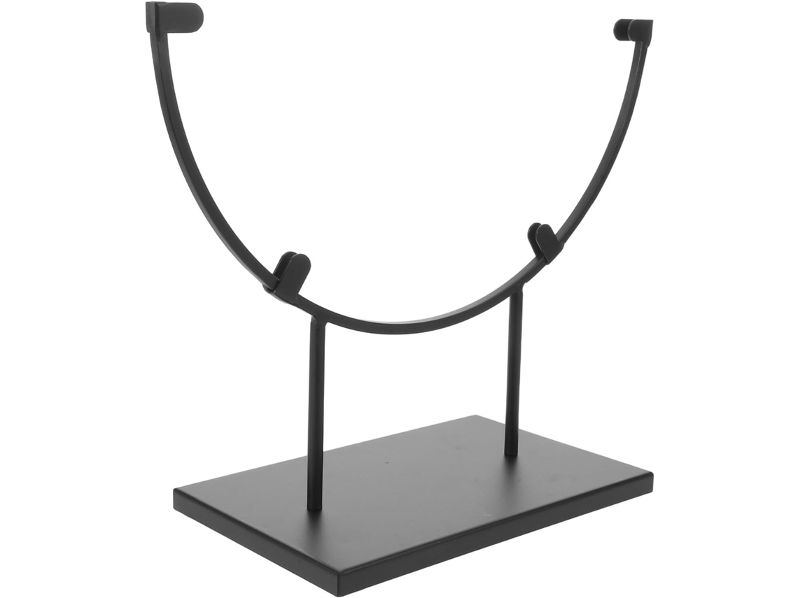 Suporte De Fotos Redondo Ferro Preto 30cm Para Exibir E Pratos Decorativos, Cavalete De Mesa Estável, Suporte De Metal