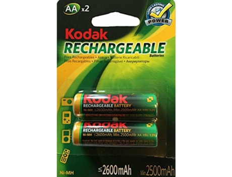 Recarregável Aaa 2600mah Nimh 2 Unidades Baterias One Size Yellow / Black / Green