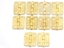 Mini Dobradiças, 10 Peças, Dobradiças Para Portas De Armários Cozinha, Acessórios Para Móveis, Dobradiças Douradas Com 4 Furos