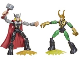Figura de Ação AVENGERS Bend and Flex Thor Vs Loki Pack (5,1 x 30,5 x 22,9 cm)