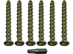 Pacote Com 24 Parafusos De Alvenaria Com Cabeça Torx M6 X 75 Mm