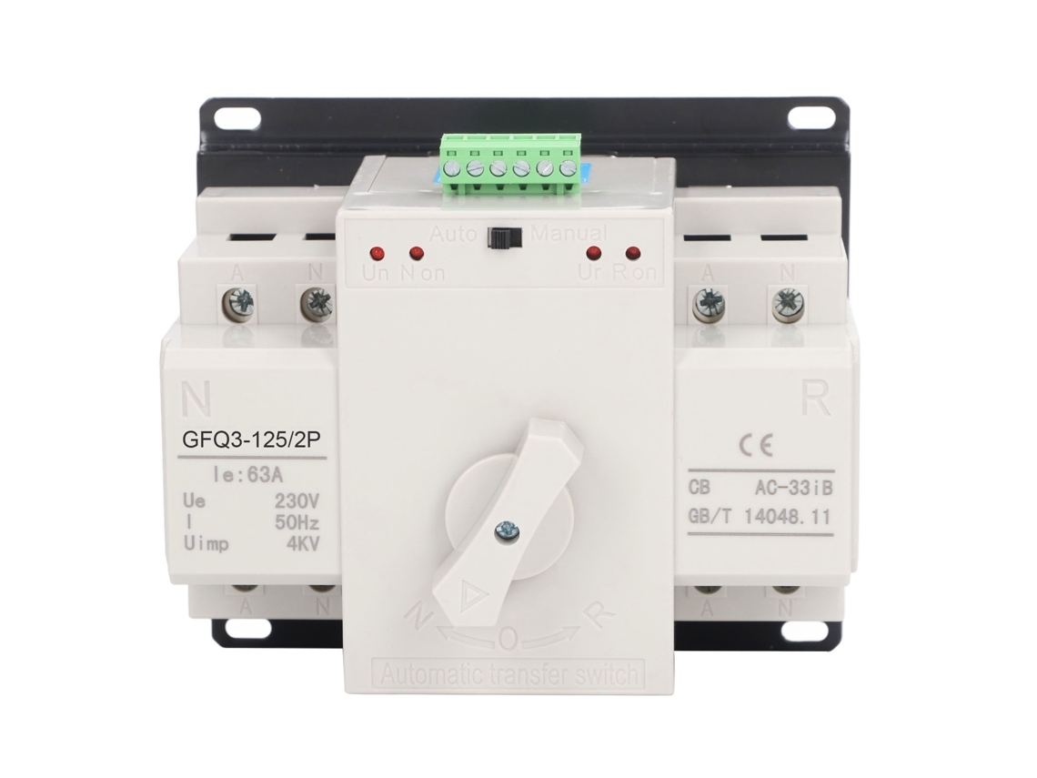Interruptor De Transferência Automática De Dupla Potência Mini Gerador 63a Ac230v Para Lar Loja Edifício