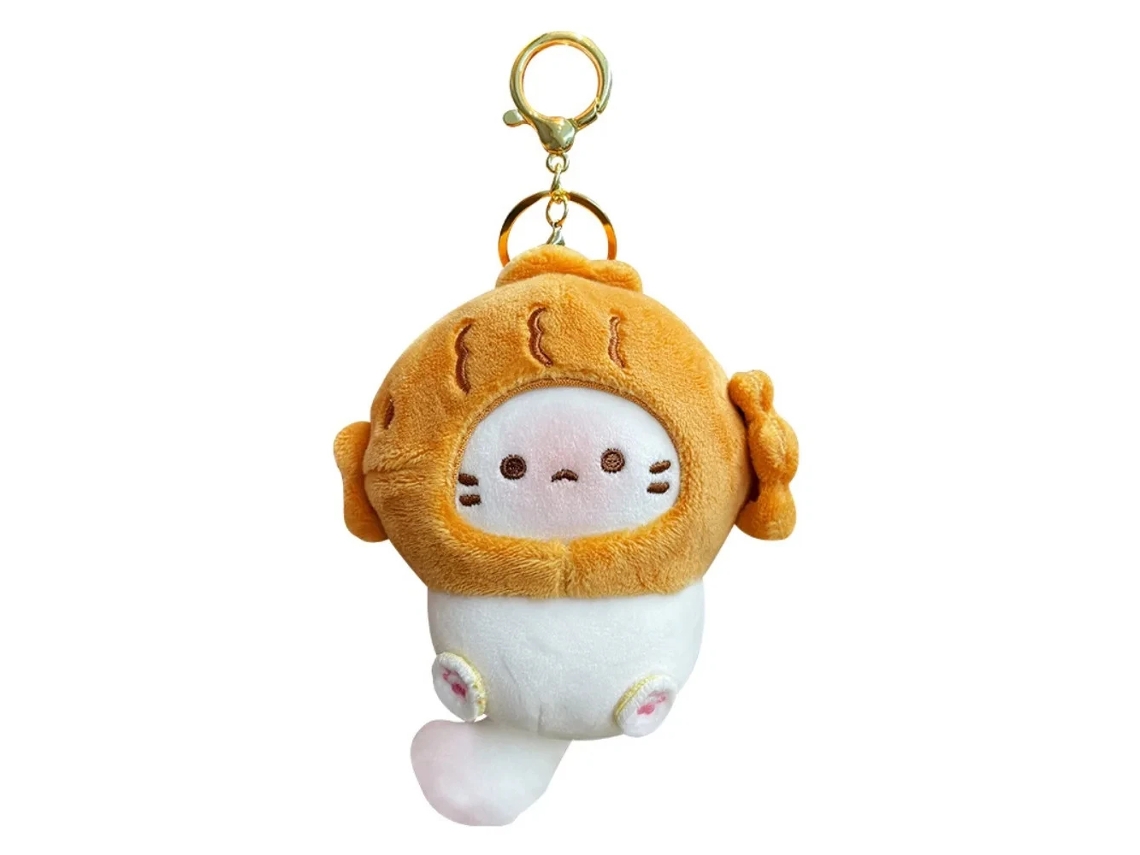 Bonito Peixe Peluche Cabeça Chaveiro Cacau Gato Japonês Mochila Pendrive Boneca Pendrive