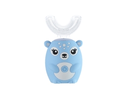 Escova de Dentes Elétrica Infantil em U, 6 Velocidades Ajustáveis, para Crianças de 2 a 6 Anos. Azul CZHHMART