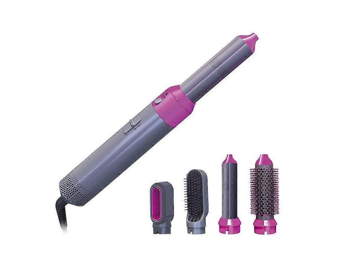 Escova Secadora De Cabelo 5 Em 1 Profissional Com Peças Intercambiáveis, Escova Modeladora De Cachos, Pente Elétrico De Ar Quente, Ferramenta Par