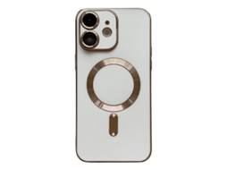 Lente para Telefone Mobile Phone Cases Magsafe Plating With para iPhone 11 Pele Sintética