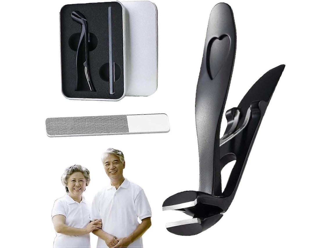 Cortador De Unhas Ergonômico Para Idosos Com Lima