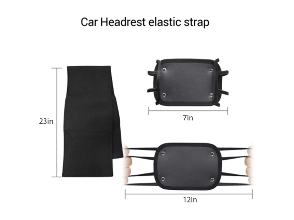 Suporte Para Tablet Veicular Com Elástico Ajustável, Adequado Para Tablets De 7 A 10,5 Polegadas.