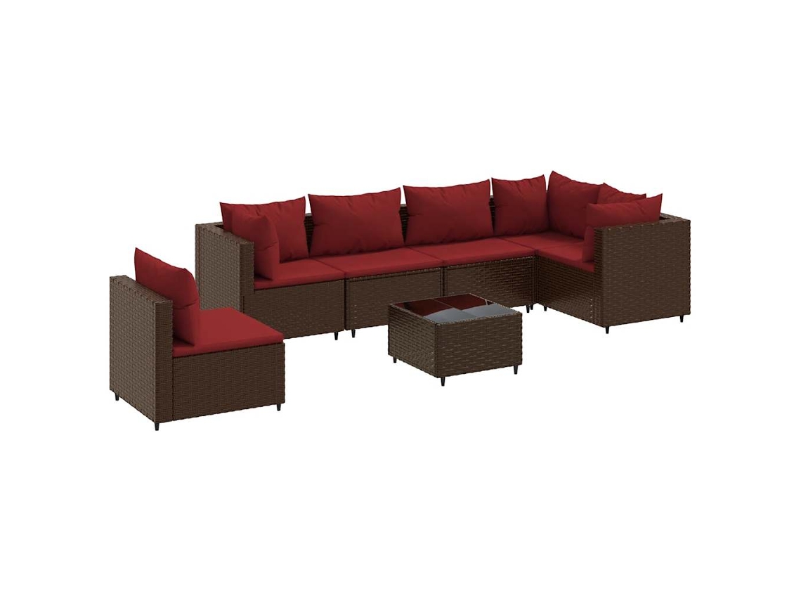 Garden Lounge Set, Garden Lounge Sets Vidaxl Marrom Rattan / Vime (n/a)