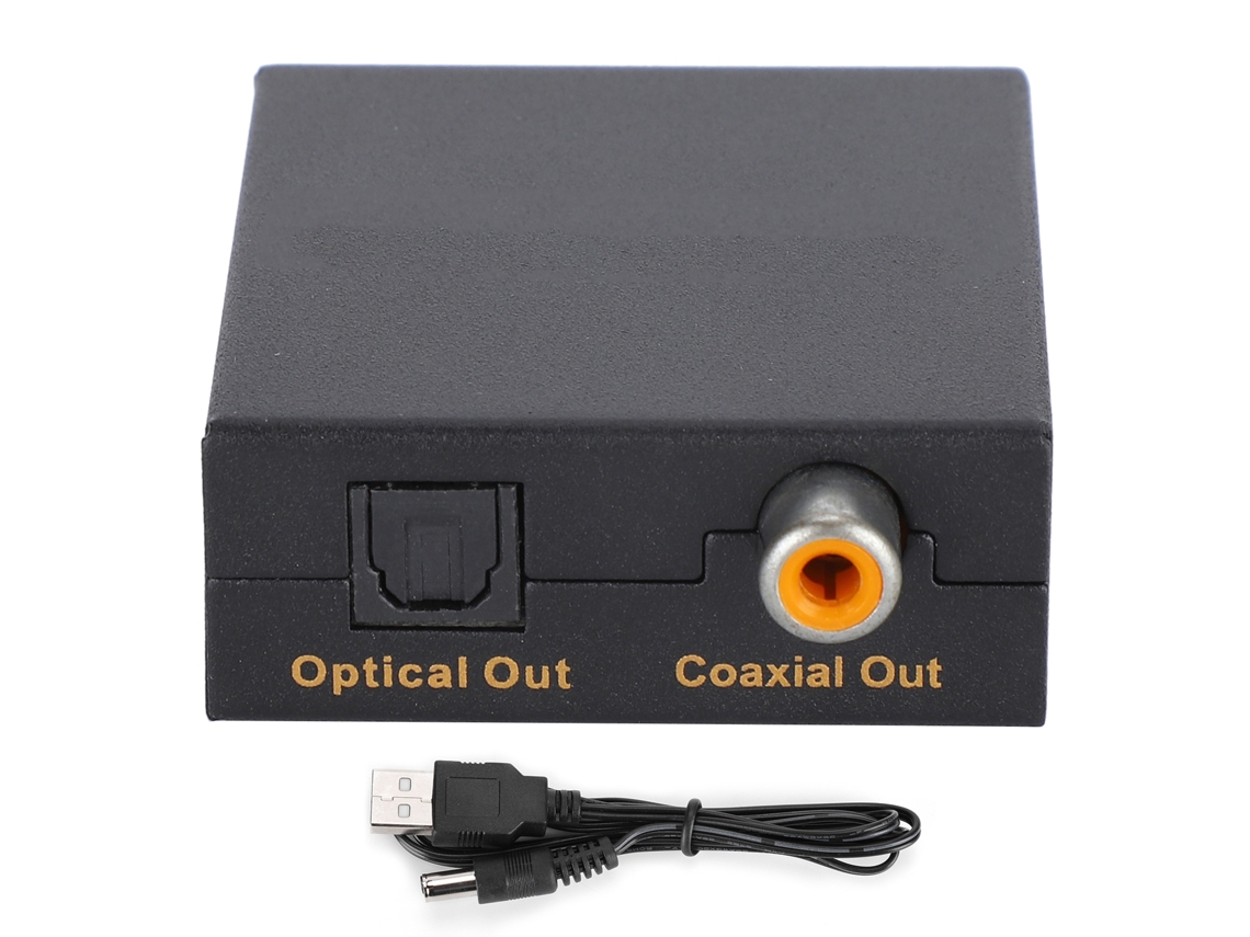 Extrator e Conversor de Áudio HDMI para Saída Coaxial SPDIF, Adaptador para Player e Computador S/MARCA