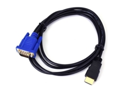 Cabo Adaptador De Conversão De Vídeo Hdmi Macho Para Vga Macho, Leitores De Dvd Adequados, Hdtv 1080p E Pcs, 1,8 Metros 4k Alta Velocidad...