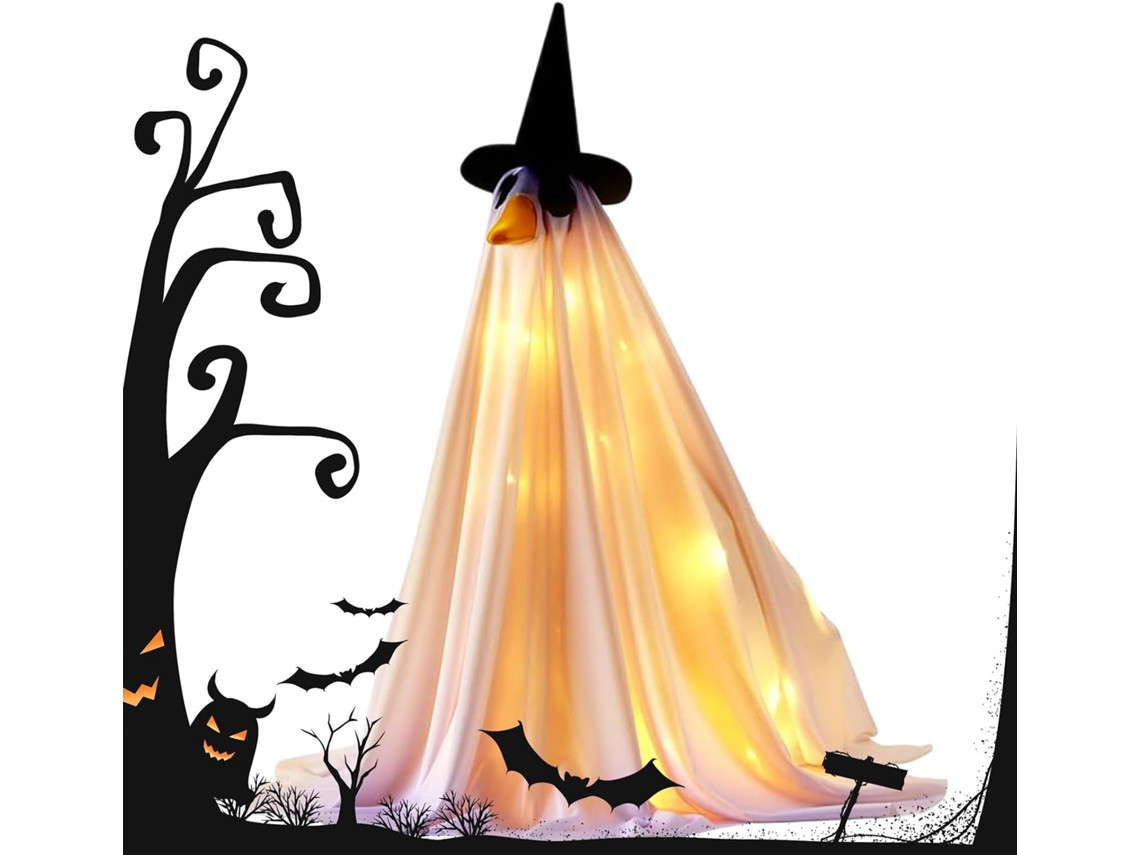 Fantasia De Fantasma De Halloween Para Iluminação De Varanda, 58 Cm De Comprimento |