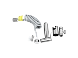 Sprayer de Bidê Portátil para Vasco Sanitário Aço Inox com Pressão Ajustável Conjunto Completo S/MARCA