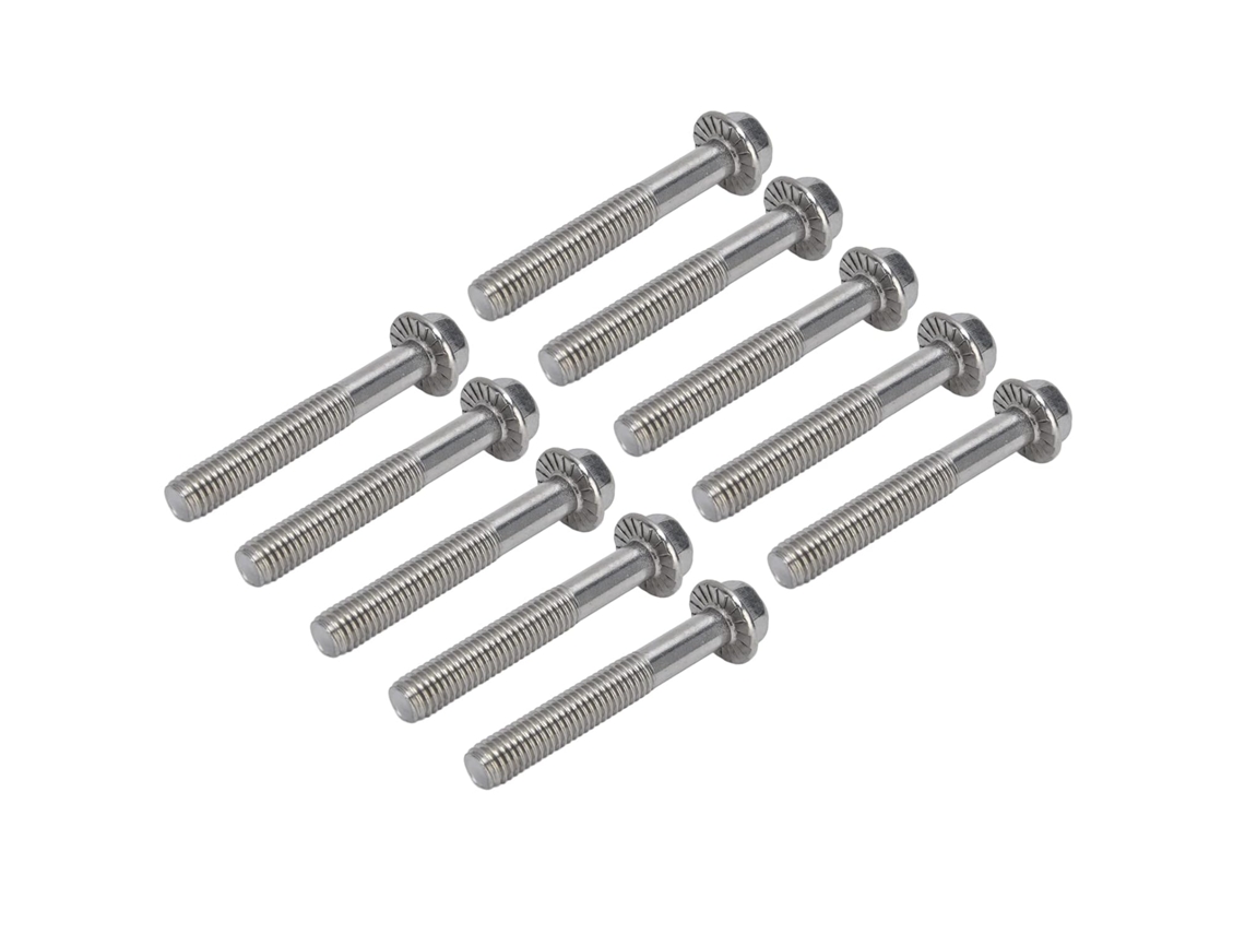 20 Parafusos M10x1,5 Em Aço Inoxidável A2-70 (m10*65)