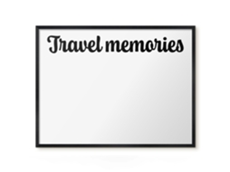Magnetic Board Travel Memories For The Living Room Espelharte (80x60 Cm)
