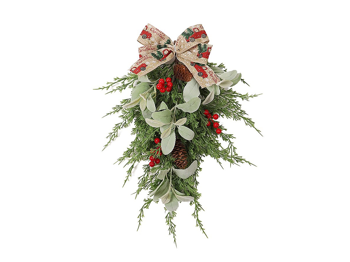 Decoração De Natal Diy Com Folhas, Pinhas E Ramos Suspensos By Laxiscreed