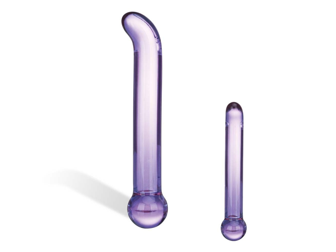 Cristal - Estimulador De Punto G De Vidrio En Color Morado