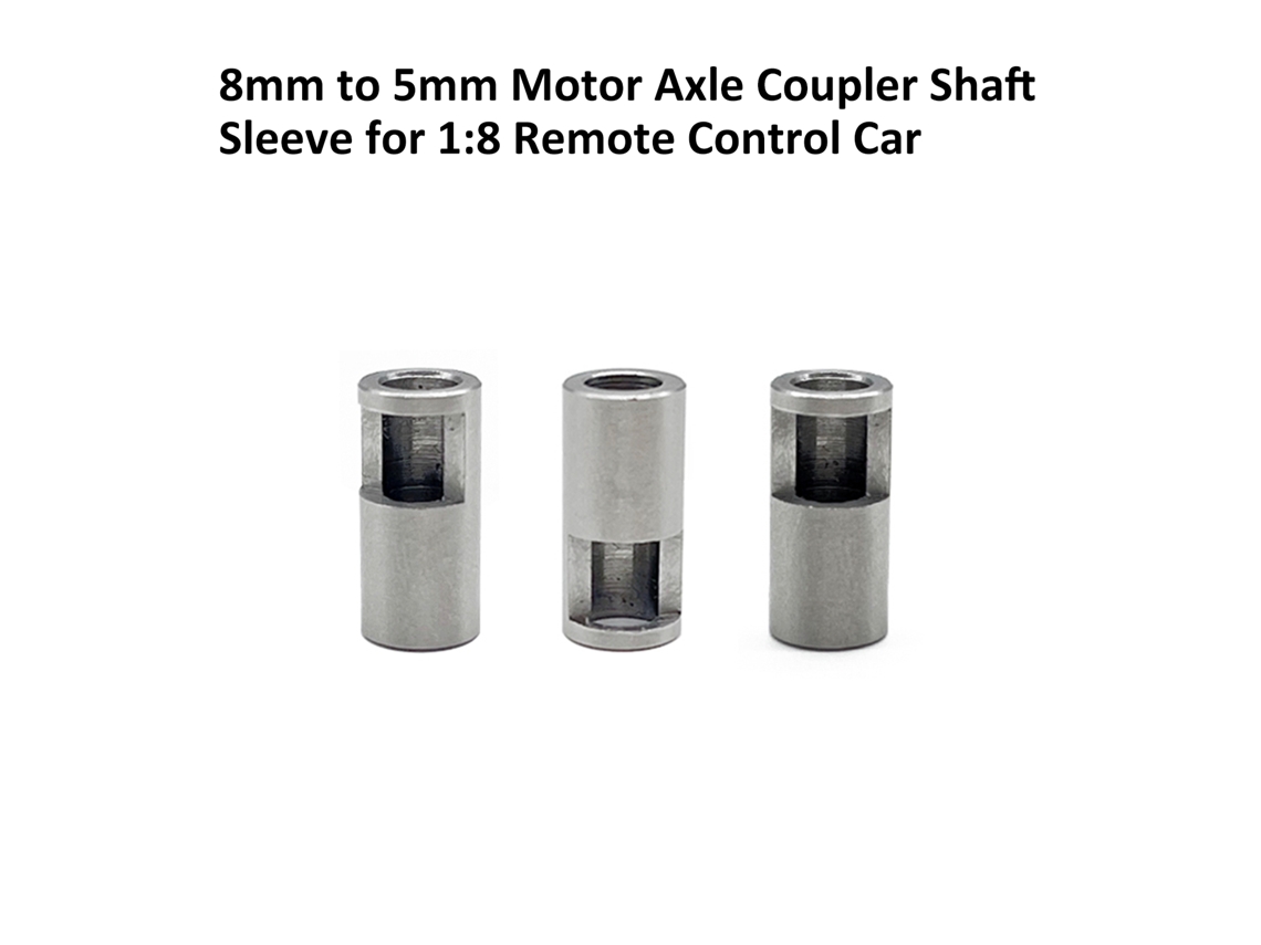 3pcs Conector De Eixo De Motor 8mm Para 5mm Para Carro Controle Remoto 1:8 Acessório De Substituição