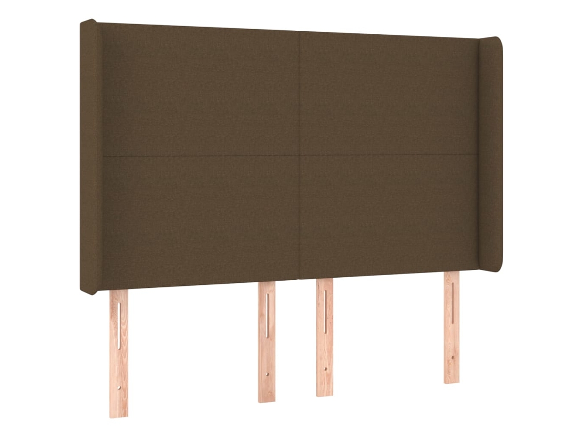 Headboard, Headboards Vidaxl Marrom Tecido (147 X 16 X 118/128 Cm)