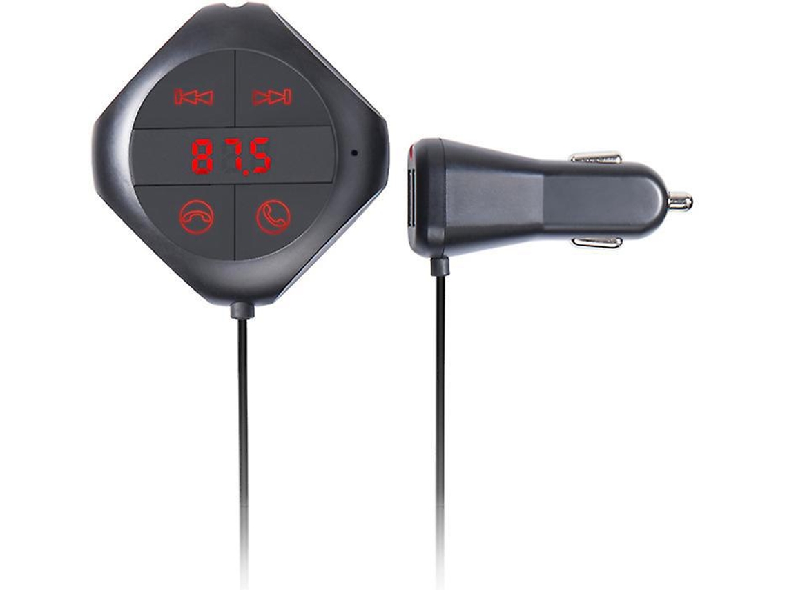 Transmissor Fm Bluetooth Yizhood Q7s Dual Usb Memória De Frequência Preto