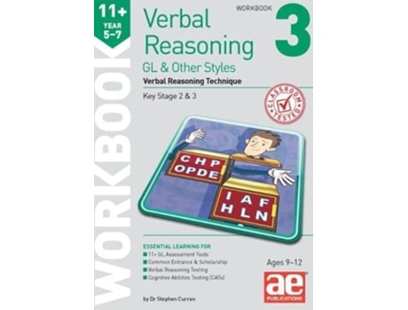 Livro 11 Verbal Reasoning Year 5-7 GL amp Other Styles Workbook 3 de Dr Stephen C Curran (Inglês)