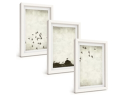 Composição De Quadros Pássaros Em Voo, Estilo Minimalista Espelharte (3 Peças 20x30 Cm)