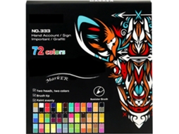 Kit De Colorir Com 36 Peças De Ponta Dupla, Ferramentas De Desenho